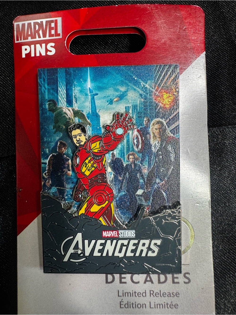 Marvel Avengers Iron Man Red & Gold Enamel Pin - Marvel Studios